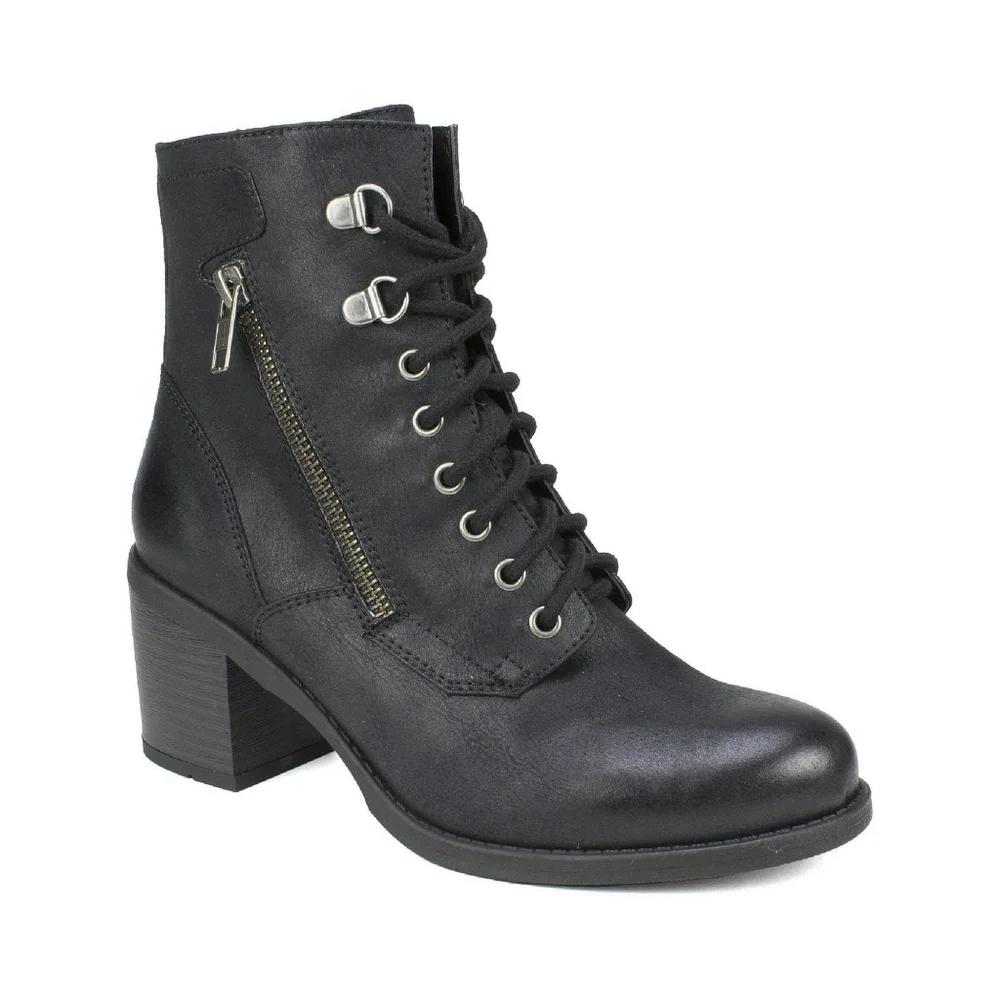 White Mountain Heeled Lace-Up Booties - Dorian Zs.9 - Picture 1 of 11
